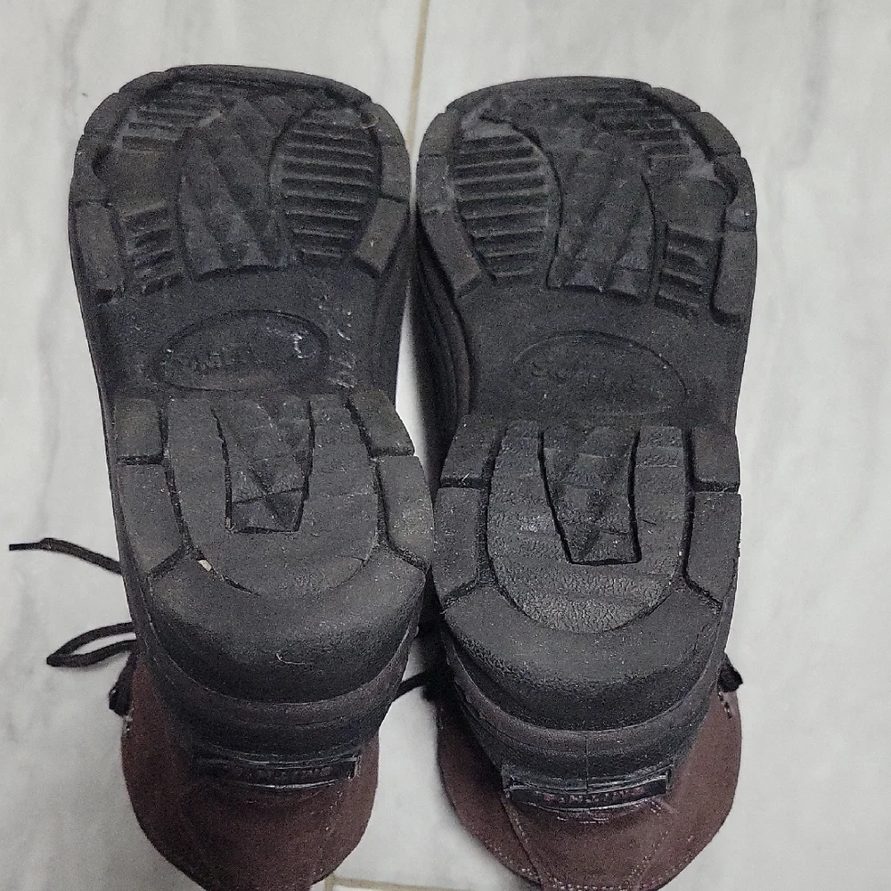 Smith's America Since 1905 Men's Black and Brown Rain & Snow Boots SZ 8M